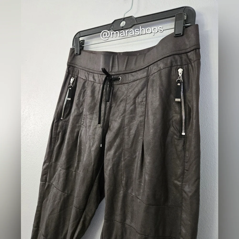 Raffaello Rossi Candy Vegan Leather Jogger Dark Brown